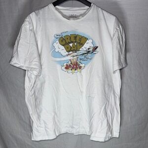 Green Day Dookie Album Cover Graphic T-Shirt White Mens XL Short Sleeve Band Tee